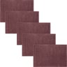 Kit 5 Toalha de Piso Cavhome Majestic Antiderrapante 50x75 - Malbec