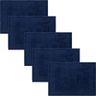 Kit 5 Toalha de Piso Cavhome Jacquard 100% Algodão 50x70 - Azul marinho
