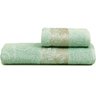 Jogo Toalha de Banho e Rosto Atlântica Bella - Verde Cristalino