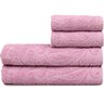 Kit 4 Toalhas de Banho e Rosto Atlântica Nice - Rosa sache