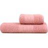 Jogo Toalha de Banho e Rosto Atlântica Ondas - Rosa po